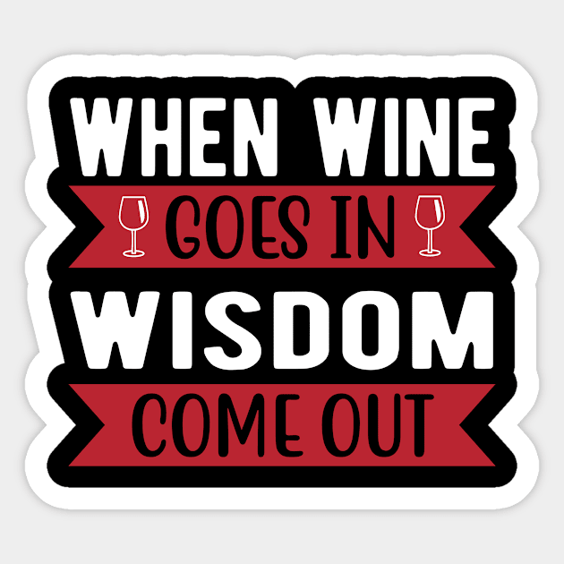 Wine Festival Red Wine Wine Lover Sayings Sticker by RRDESIGN